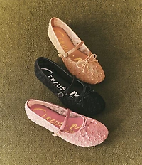 Circus NY by Sam Edelman Sofie Mesh Bow Detail Mary Jane Flats