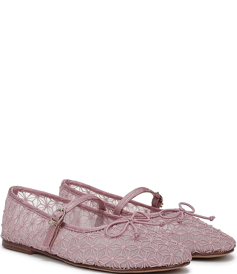 Circus NY by Sam Edelman Sofie Mesh Bow Detail Mary Jane Flats