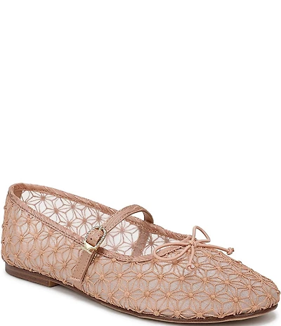 Circus NY by Sam Edelman Sofie Mesh Bow Detail Mary Jane Flats