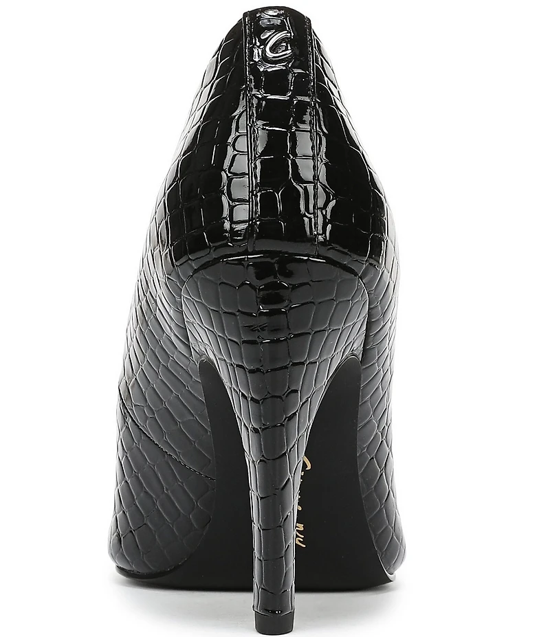 Circus NY by Sam Edelman Solenne Crocodile Embossed Patent Dress Pumps