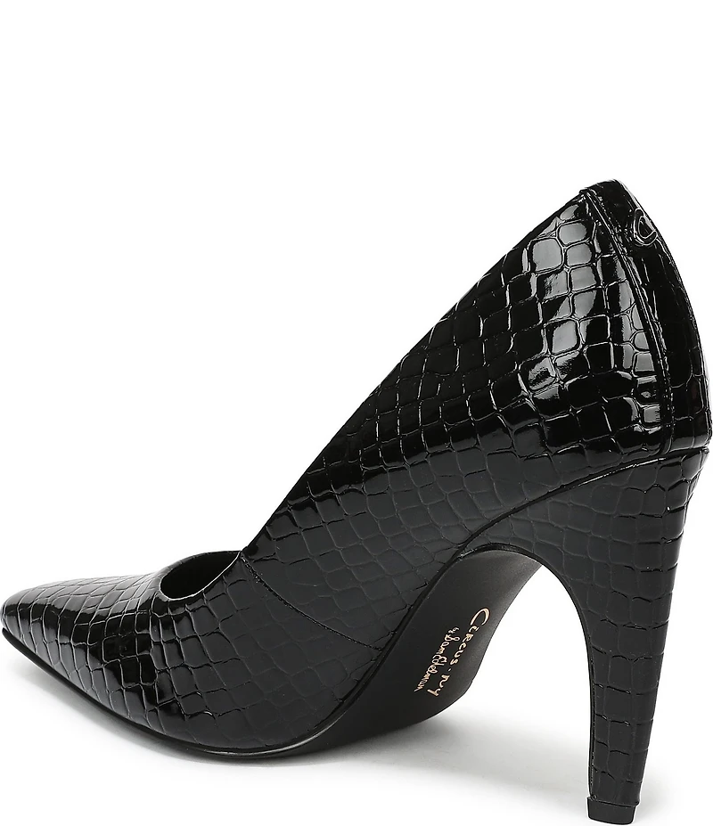 Circus NY by Sam Edelman Solenne Crocodile Embossed Patent Dress Pumps