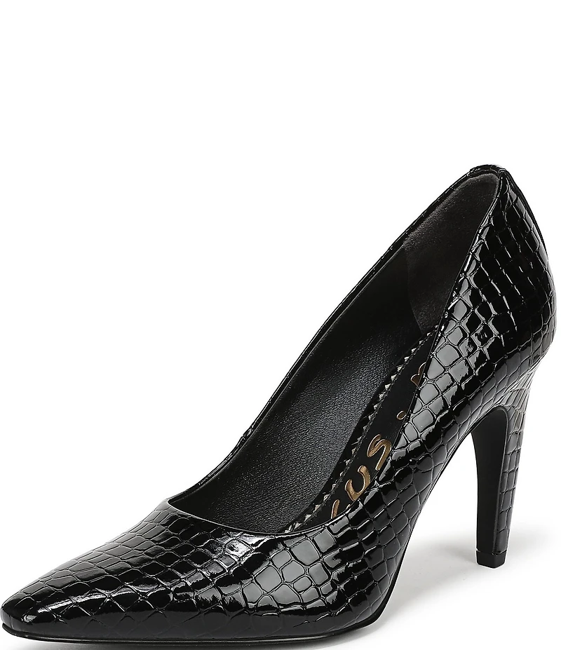 Circus NY by Sam Edelman Solenne Crocodile Embossed Patent Dress Pumps