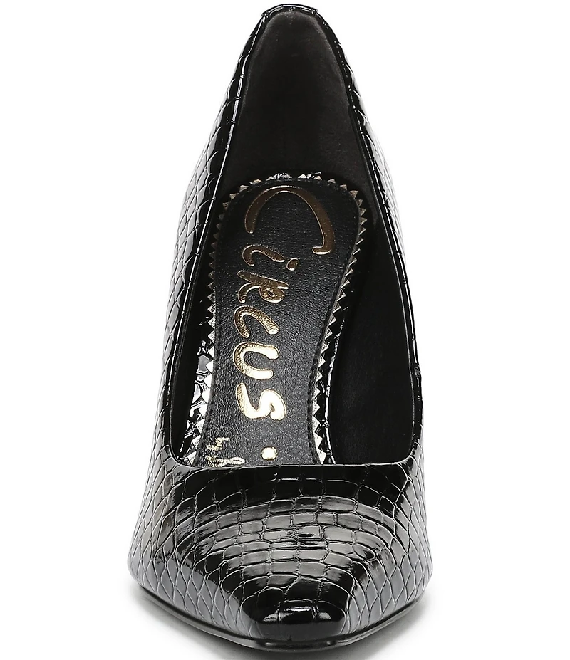 Circus NY by Sam Edelman Solenne Crocodile Embossed Patent Dress Pumps