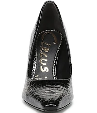 Circus NY by Sam Edelman Solenne Crocodile Embossed Patent Dress Pumps