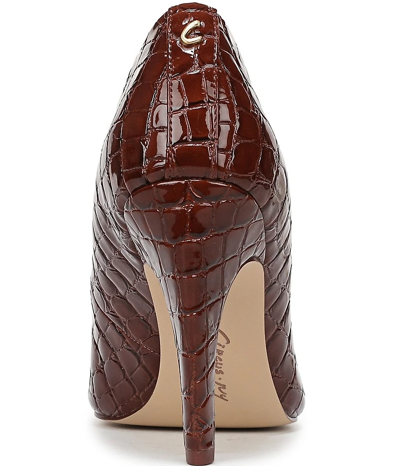 Circus NY by Sam Edelman Solenne Crocodile Embossed Patent Dress Pumps