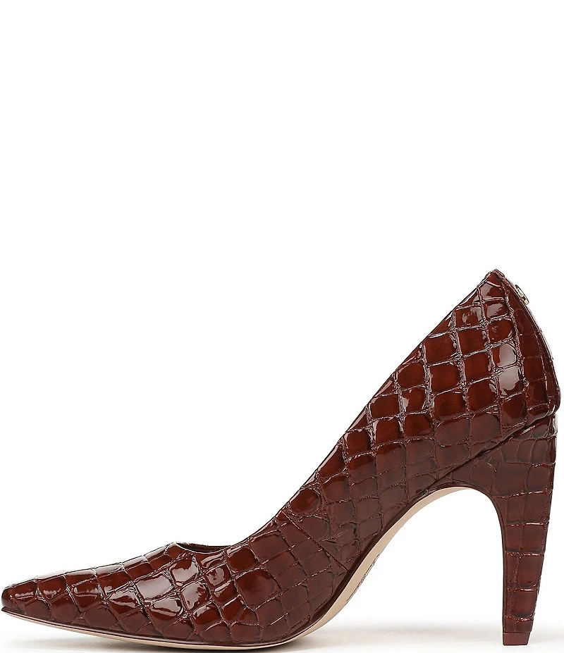 Circus NY by Sam Edelman Solenne Crocodile Embossed Patent Dress Pumps