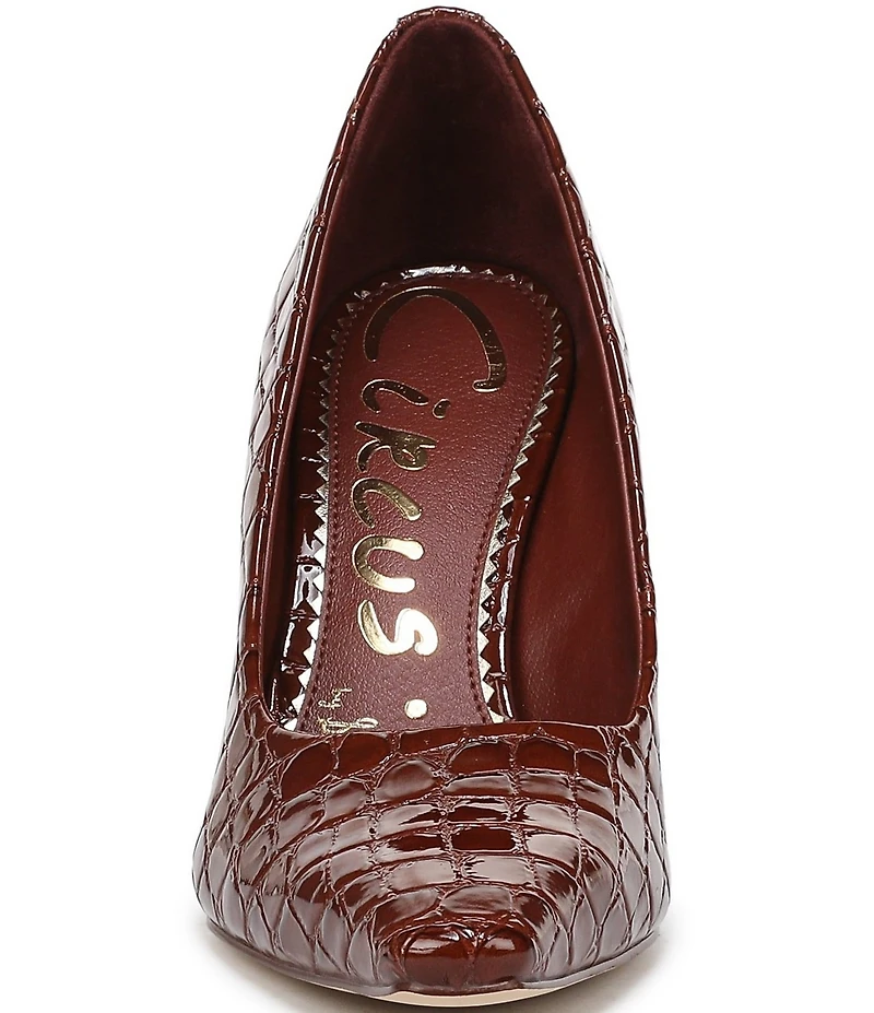 Circus NY by Sam Edelman Solenne Crocodile Embossed Patent Dress Pumps