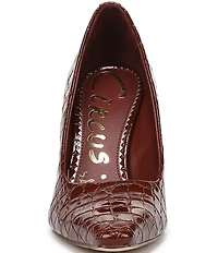 Circus NY by Sam Edelman Solenne Crocodile Embossed Patent Dress Pumps