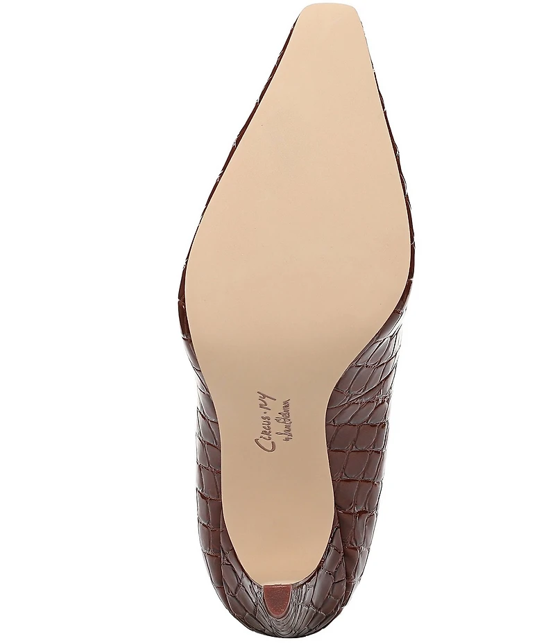 Circus NY by Sam Edelman Solenne Crocodile Embossed Patent Dress Pumps