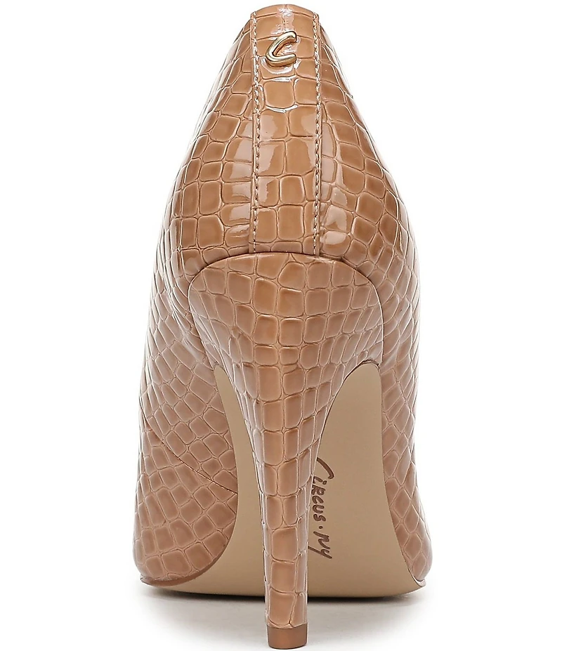Circus NY by Sam Edelman Solenne Crocodile Embossed Patent Dress Pumps