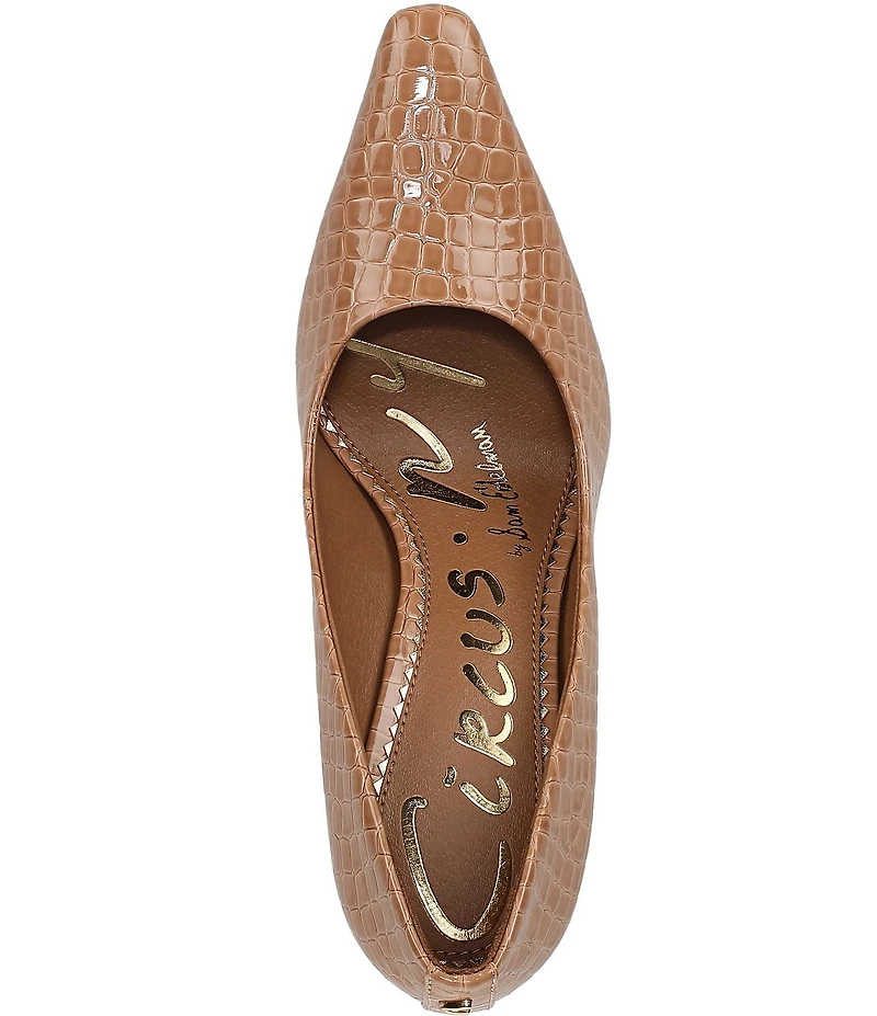 Circus NY by Sam Edelman Solenne Crocodile Embossed Patent Dress Pumps