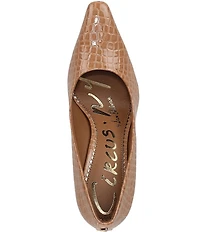 Circus NY by Sam Edelman Solenne Crocodile Embossed Patent Dress Pumps