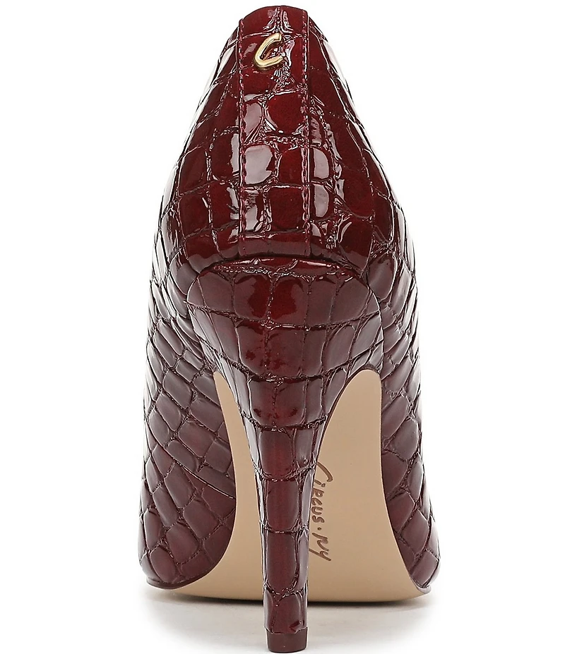 Circus NY by Sam Edelman Solenne Crocodile Embossed Patent Dress Pumps