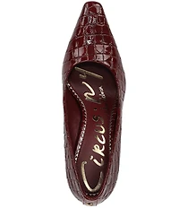 Circus NY by Sam Edelman Solenne Crocodile Embossed Patent Dress Pumps