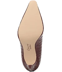 Circus NY by Sam Edelman Solenne Crocodile Embossed Patent Dress Pumps