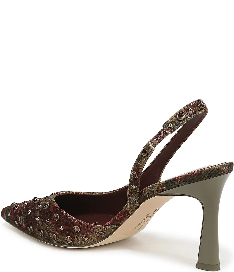 Circus NY by Sam Edelman Tallie Floral Jewel Studded Slingback Dress Pumps
