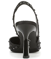 Circus NY by Sam Edelman Tallie Satin Jewel Studded Slingback Dress Pumps