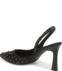 Circus NY by Sam Edelman Tallie Satin Jewel Studded Slingback Dress Pumps