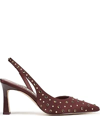 Circus NY by Sam Edelman Tallie Satin Jewel Studded Slingback Dress Pumps