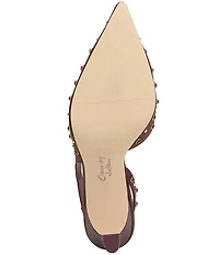 Circus NY by Sam Edelman Tallie Satin Jewel Studded Slingback Dress Pumps