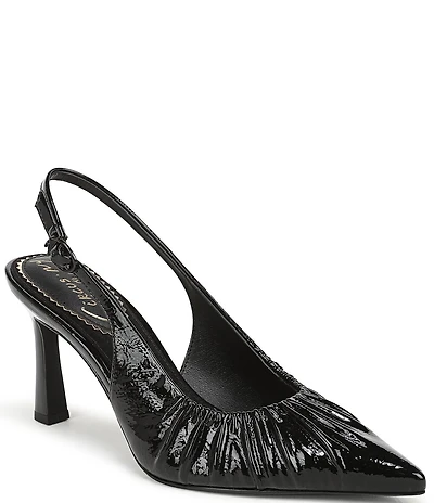 Circus NY by Sam Edelman Tasha Patent Ruched Slingback Dress Pumps