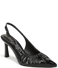 Circus NY by Sam Edelman Tasha Patent Ruched Slingback Dress Pumps