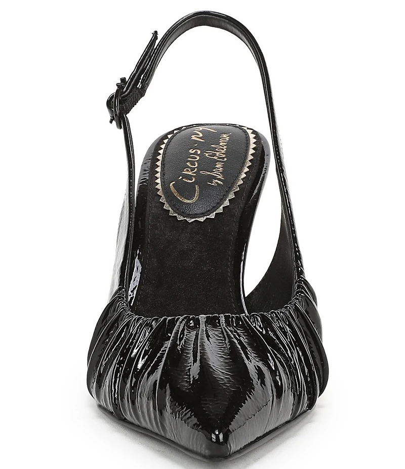 Circus NY by Sam Edelman Tasha Patent Ruched Slingback Dress Pumps