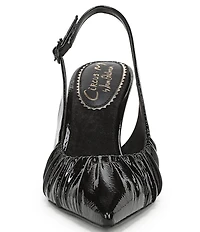 Circus NY by Sam Edelman Tasha Patent Ruched Slingback Dress Pumps