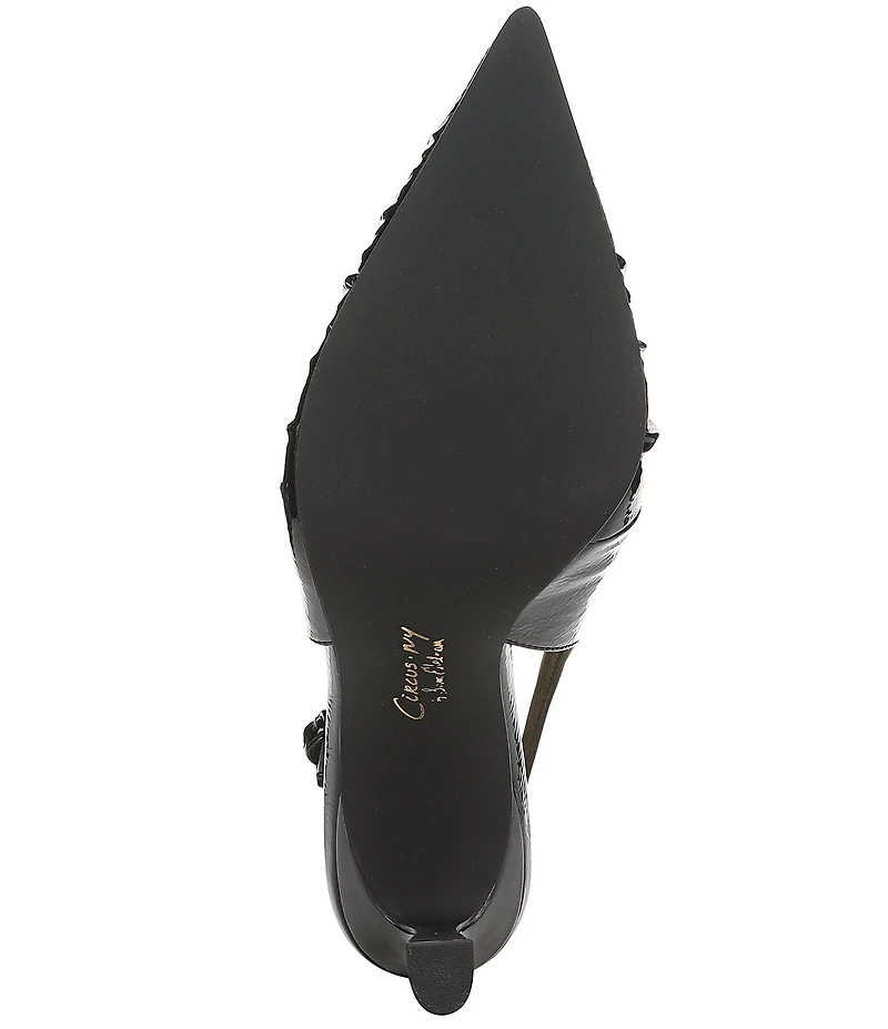 Circus NY by Sam Edelman Tasha Patent Ruched Slingback Dress Pumps