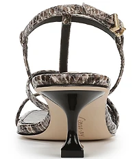 Circus NY by Sam Edelman Jaida Snake Print Ankle Strap Dress Sandals