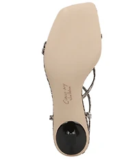 Circus NY by Sam Edelman Jaida Snake Print Ankle Strap Dress Sandals