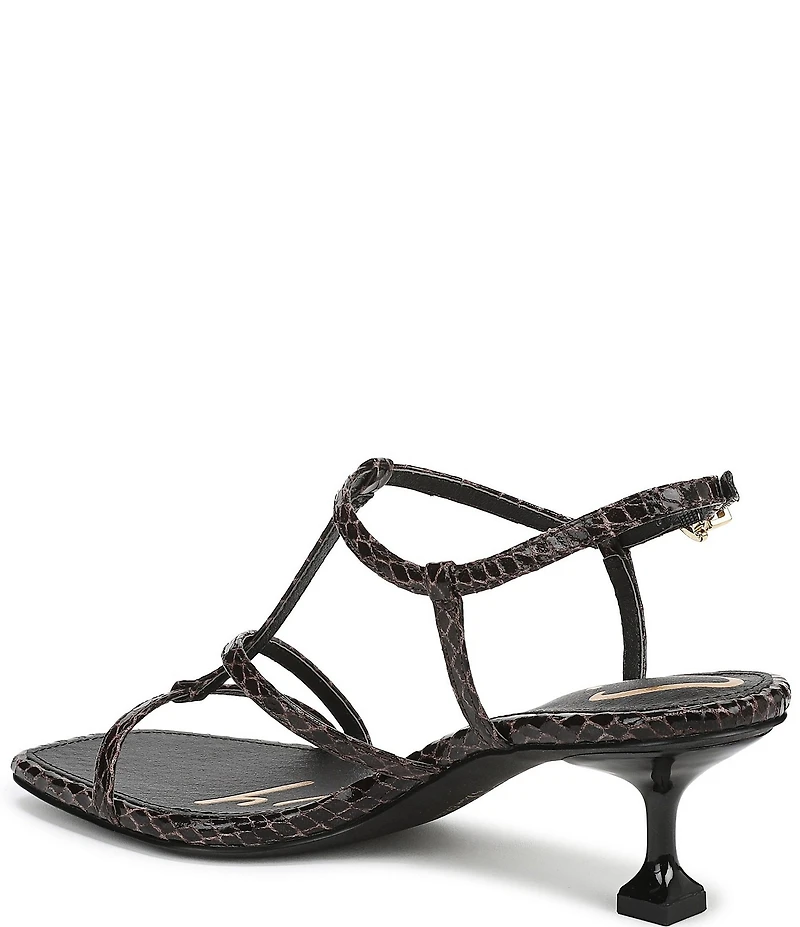 Circus NY by Sam Edelman Jaida Snake Print Ankle Strap Dress Sandals