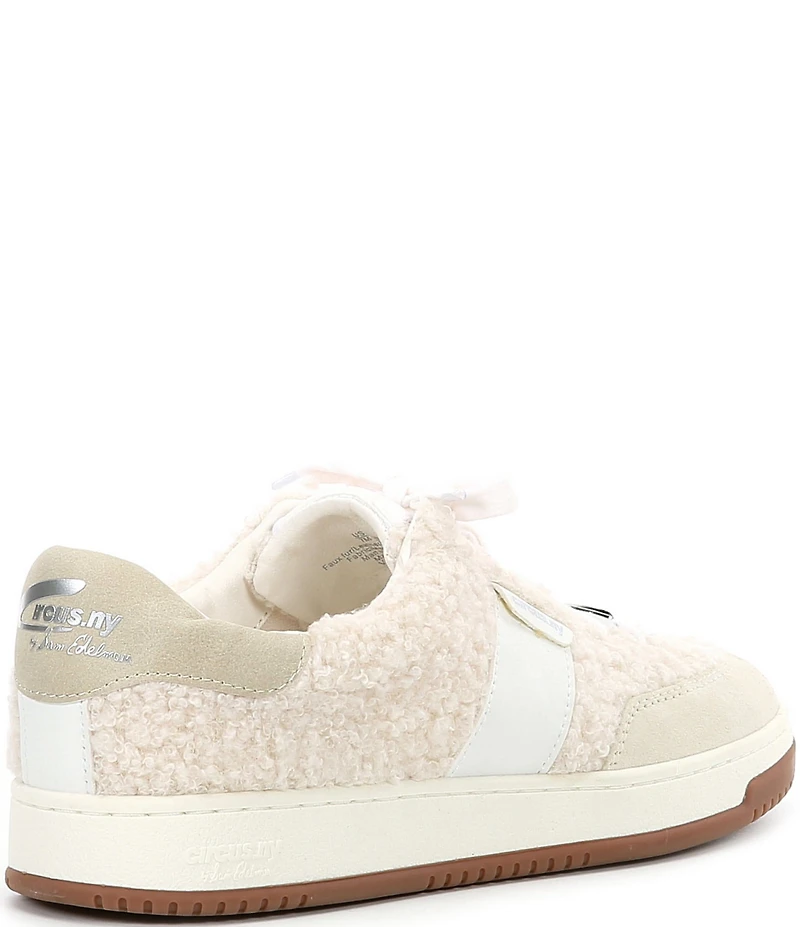 Circus NY by Sam Edelman Vance Faux Shearling Suede Lace Up Sneakers