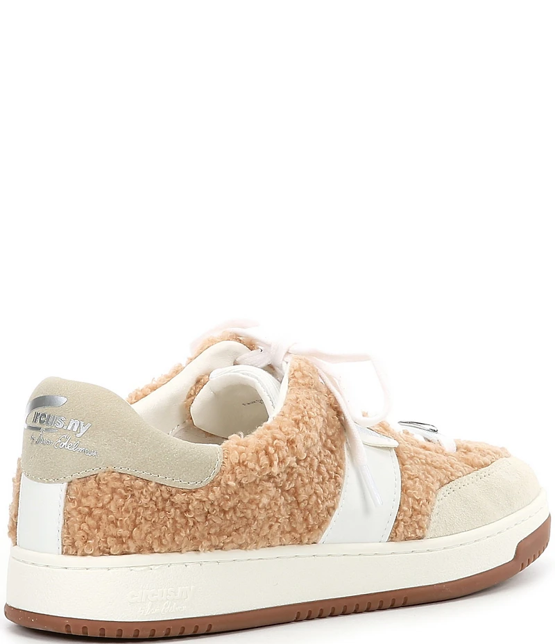 Circus NY by Sam Edelman Vance Faux Shearling Suede Lace Up Sneakers