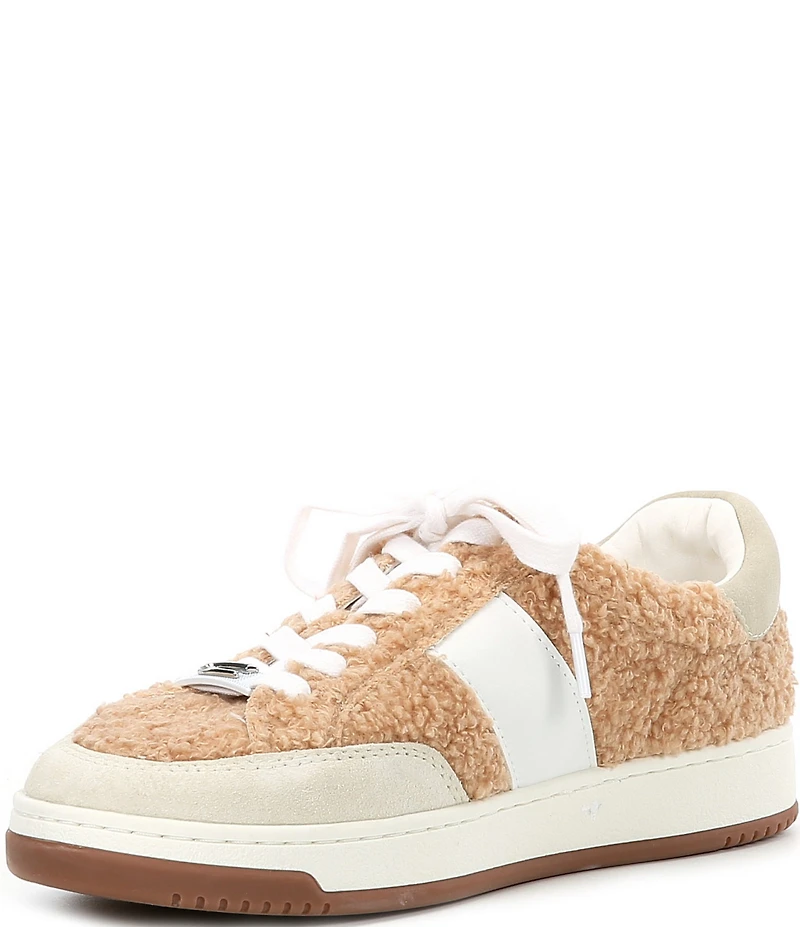 Circus NY by Sam Edelman Vance Faux Shearling Suede Lace Up Sneakers