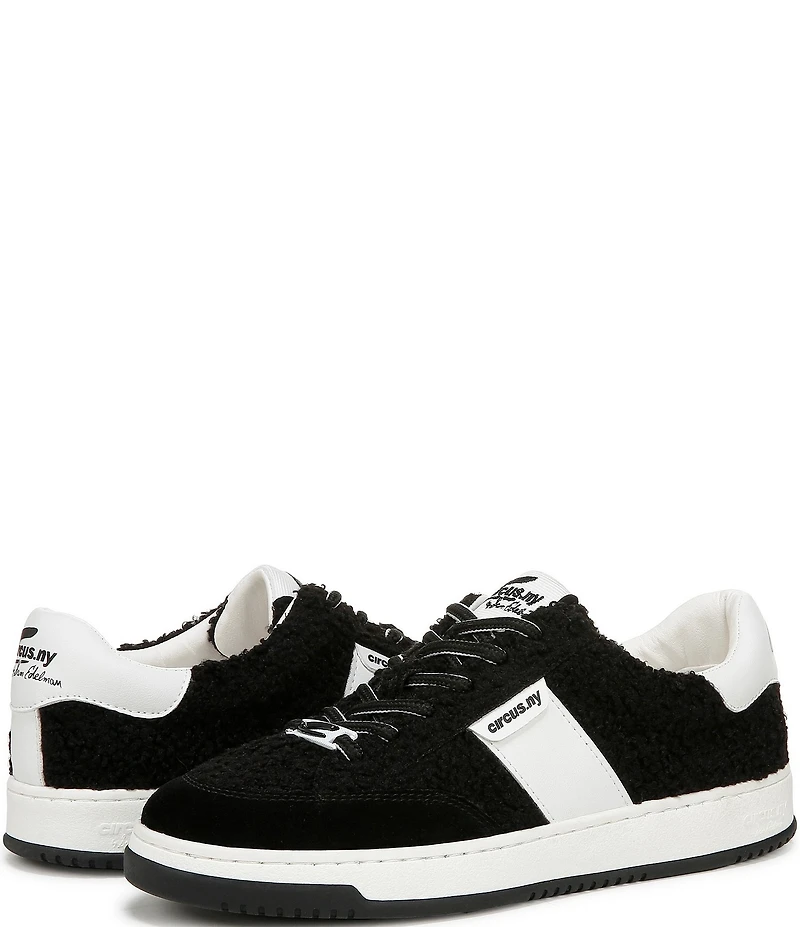 Circus NY by Sam Edelman Vance Faux Shearling Suede Lace Up Sneakers