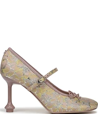 Circus NY by Sam Edelman Vivian Floral Jacquard Bow Mary Jane Ballet Dress Pumps