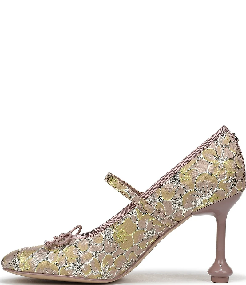 Circus NY by Sam Edelman Vivian Floral Jacquard Bow Mary Jane Ballet Dress Pumps