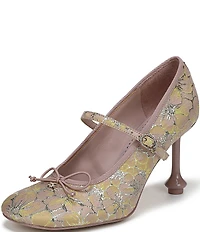Circus NY by Sam Edelman Vivian Floral Jacquard Bow Mary Jane Ballet Dress Pumps