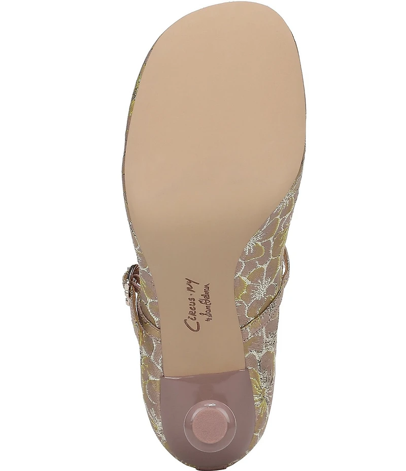 Circus NY by Sam Edelman Vivian Floral Jacquard Bow Mary Jane Ballet Dress Pumps