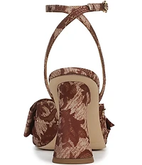 Circus NY by Sam Edelman Wilma Floral Bow Ankle Strap Dress Sandals