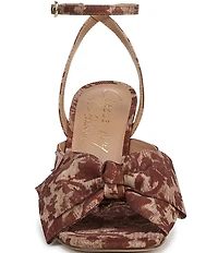 Circus NY by Sam Edelman Wilma Floral Bow Ankle Strap Dress Sandals