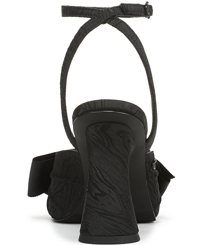 Circus NY by Sam Edelman Wilma Textured Fabric Bow Ankle Strap Dress Sandals