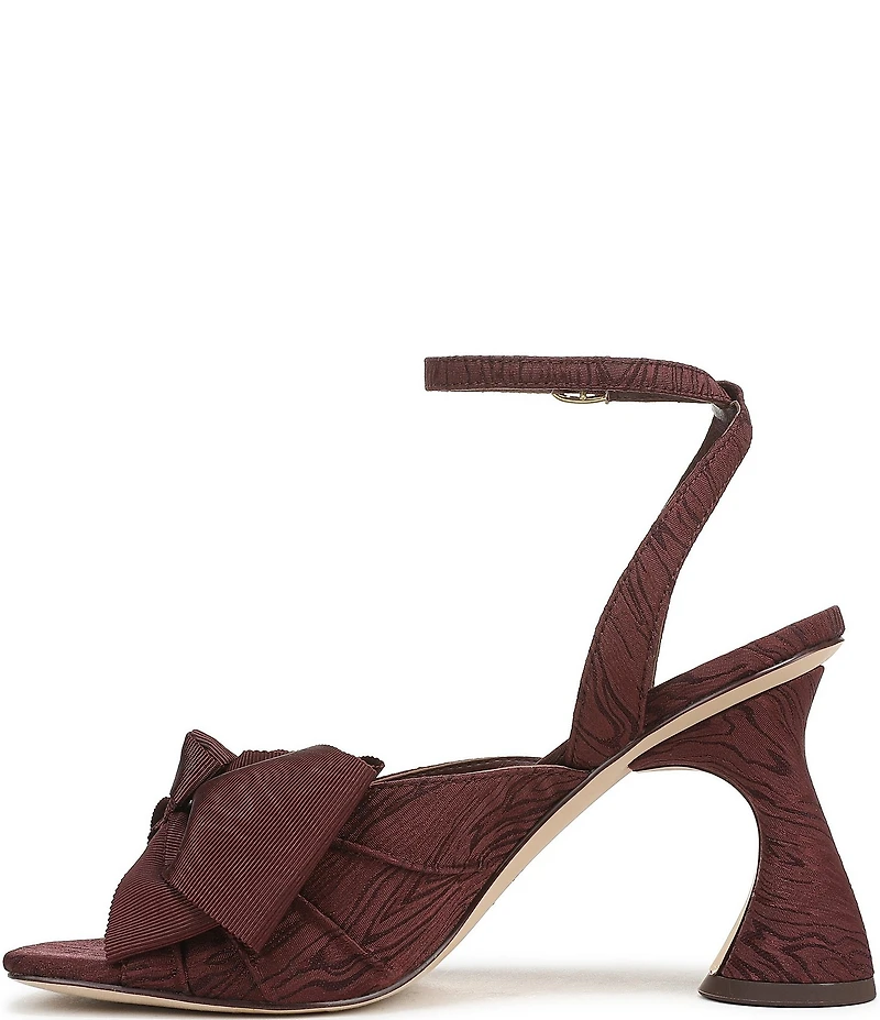 Circus NY by Sam Edelman Wilma Textured Fabric Bow Ankle Strap Dress Sandals