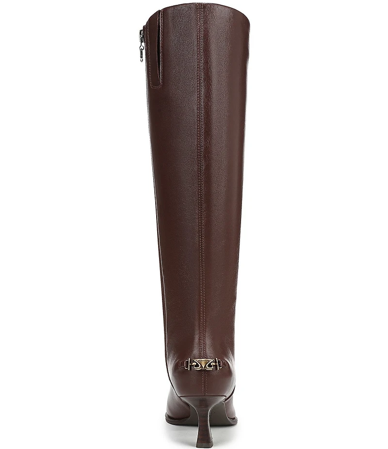 Circus NY by Sam Edelman Yulia Pieced Leather Pointed Toe Kitten Heel Dress Tall Boots