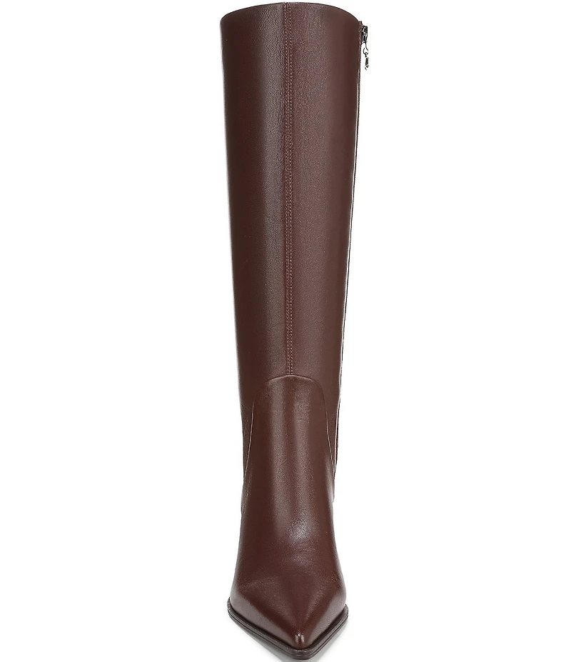Circus NY by Sam Edelman Yulia Pieced Leather Pointed Toe Kitten Heel Dress Tall Boots