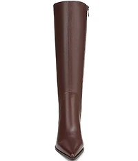 Circus NY by Sam Edelman Yulia Pieced Leather Pointed Toe Kitten Heel Dress Tall Boots