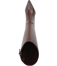 Circus NY by Sam Edelman Yulia Pieced Leather Pointed Toe Kitten Heel Dress Tall Boots