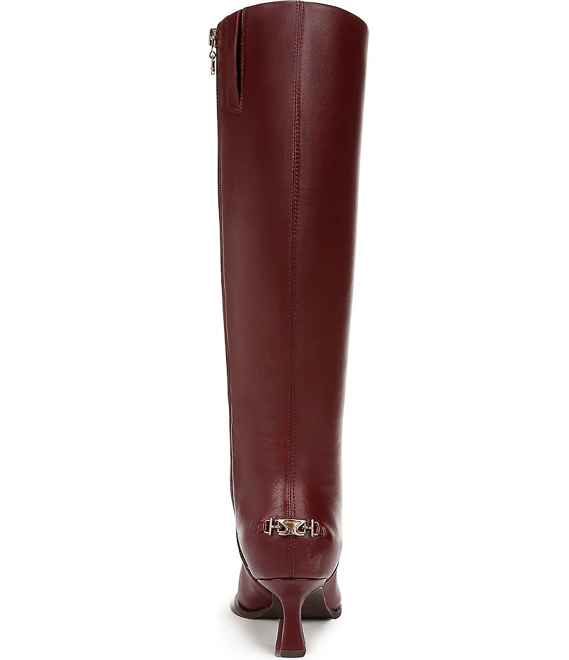 Circus NY by Sam Edelman Yulia Pieced Leather Pointed Toe Kitten Heel Dress Tall Boots