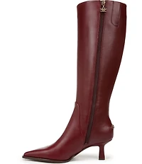 Circus NY by Sam Edelman Yulia Pieced Leather Pointed Toe Kitten Heel Dress Tall Boots